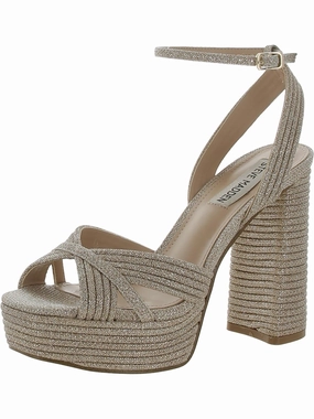 Laurel Womens Peep-Toe Evening Slingback Sandals