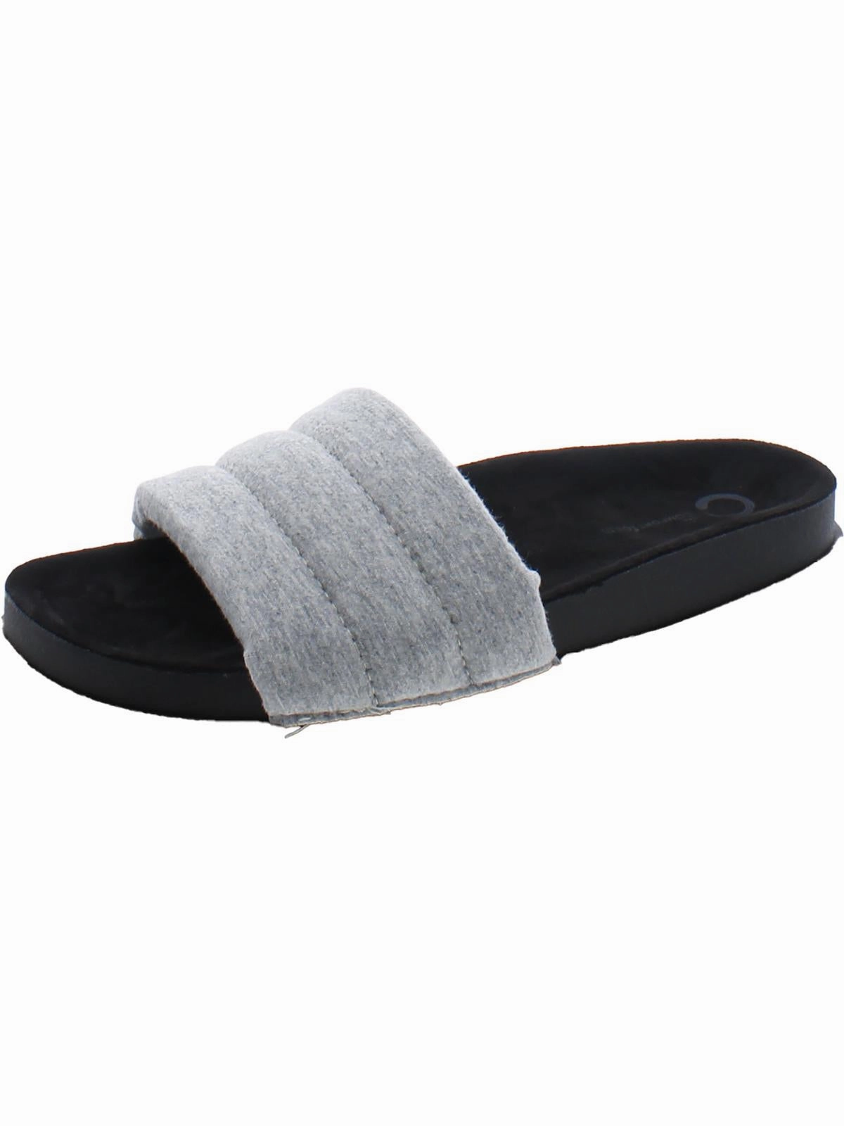 LAZRO Womens Open Toe Slip On Slide Sandals