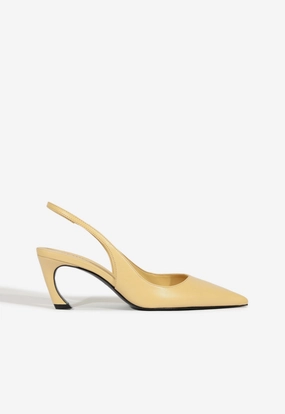 Lexi Mid Sculptural Beige Pump