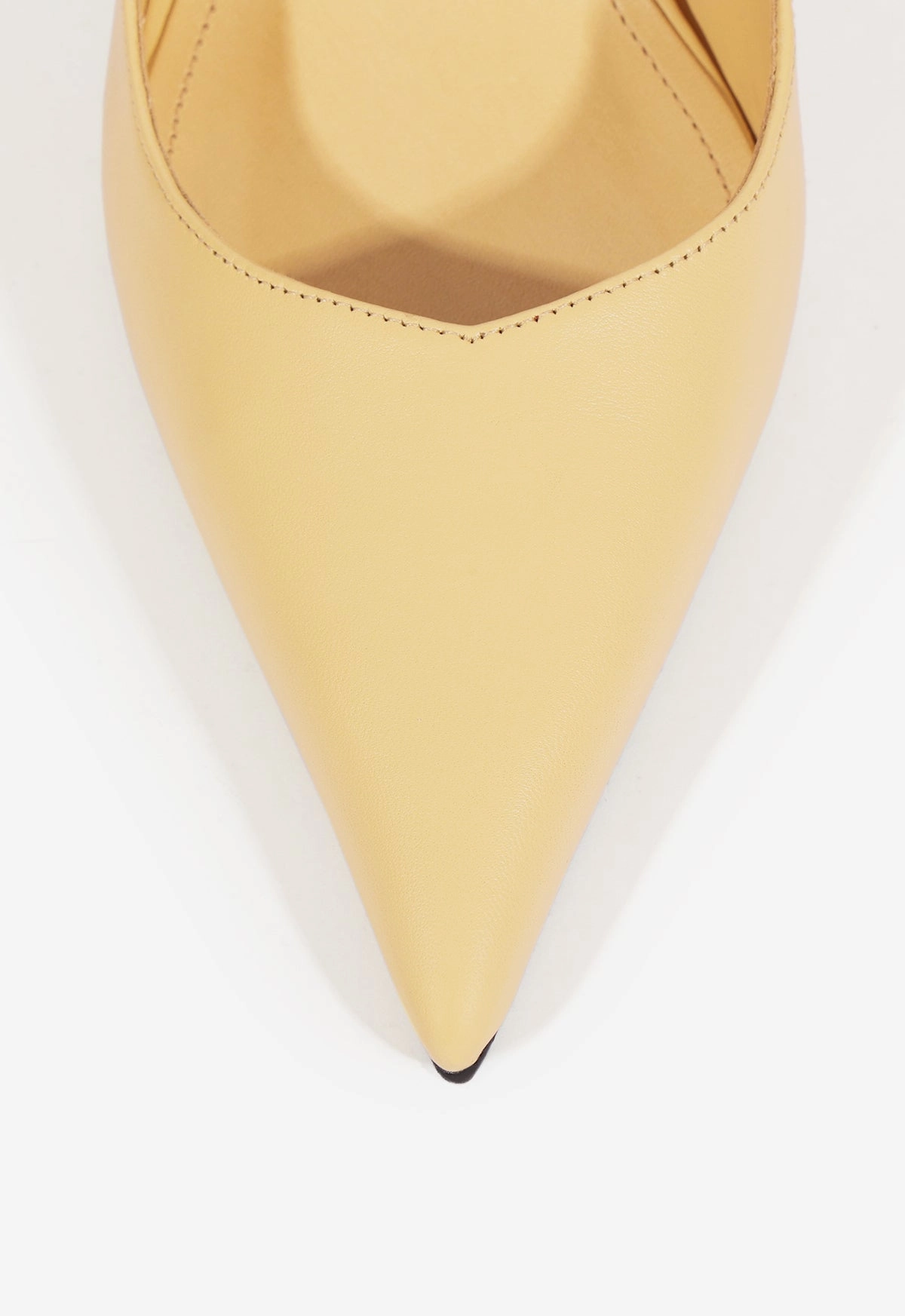 Lexi Mid Sculptural Beige Pump