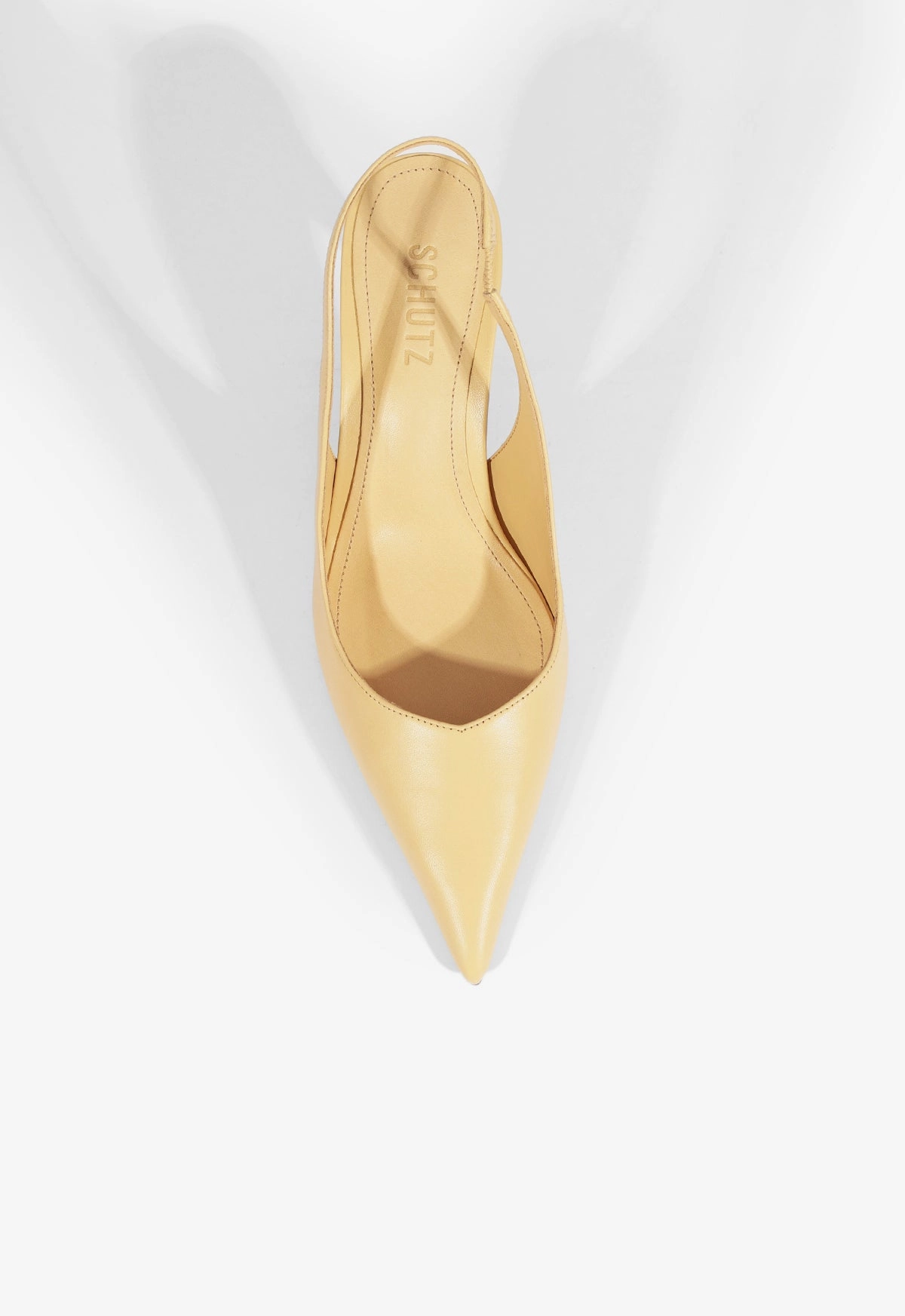 Lexi Mid Sculptural Beige Pump