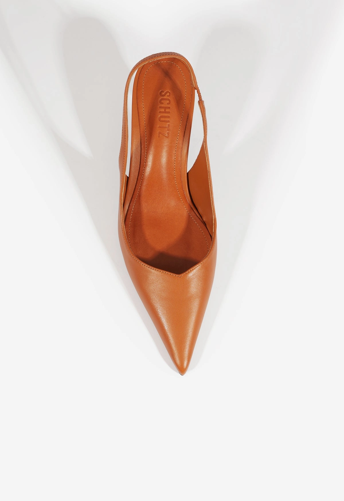 Lexi Mid Sculptural Brown Pump
