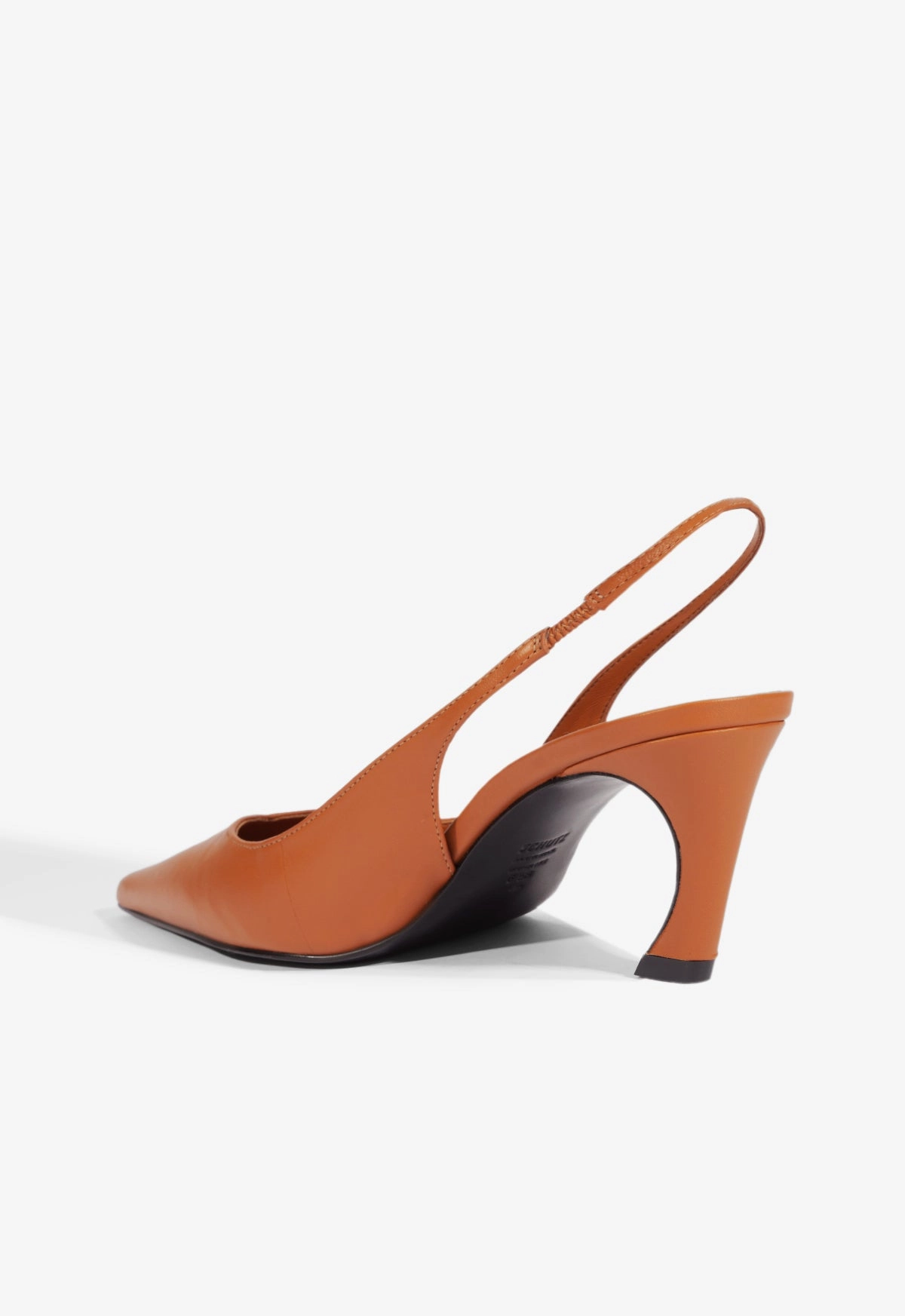 Lexi Mid Sculptural Brown Pump
