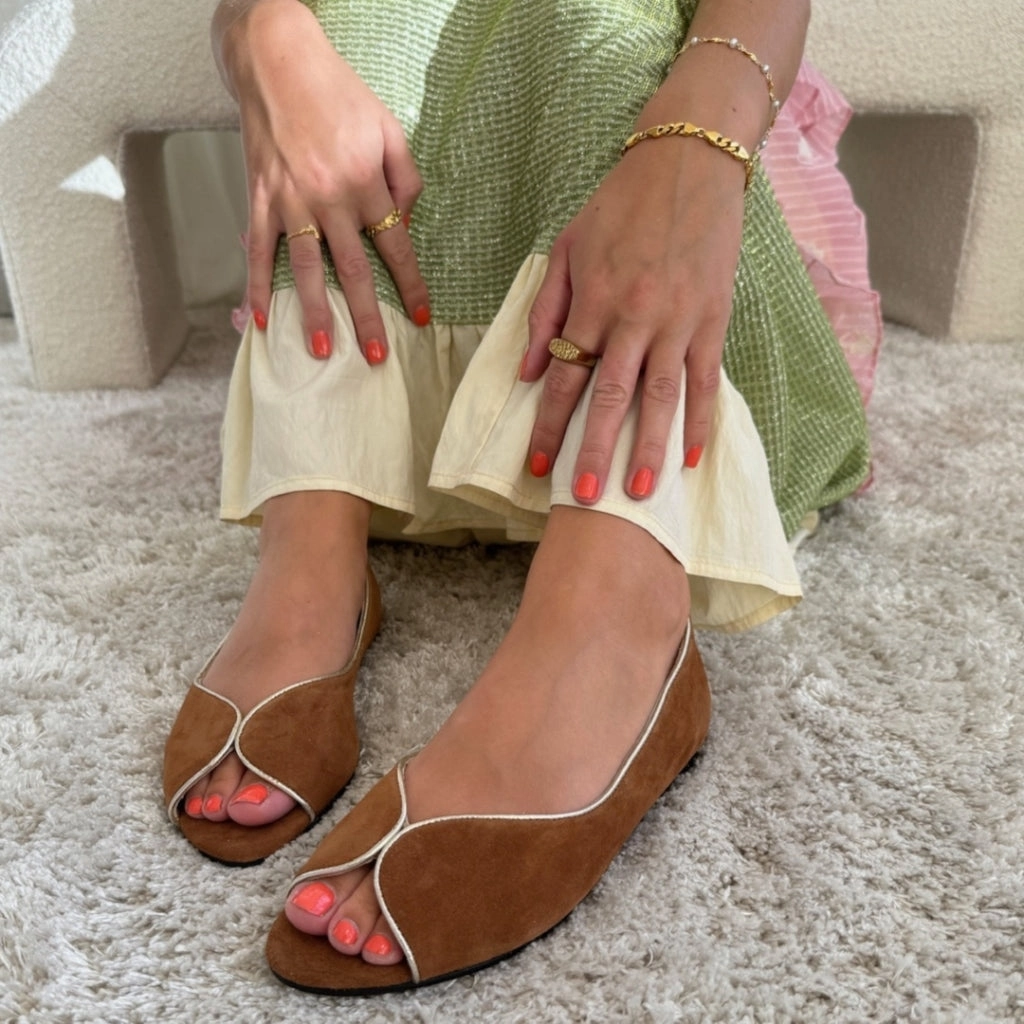 LIKE A MELODY - SUEDE - COGNAC