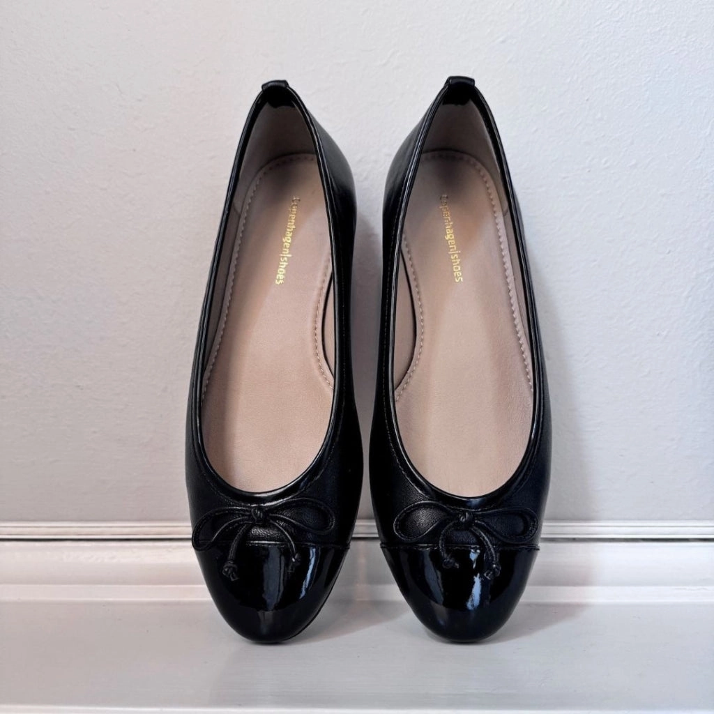 LIKE MOVING - PATENT TOE - Black patent
