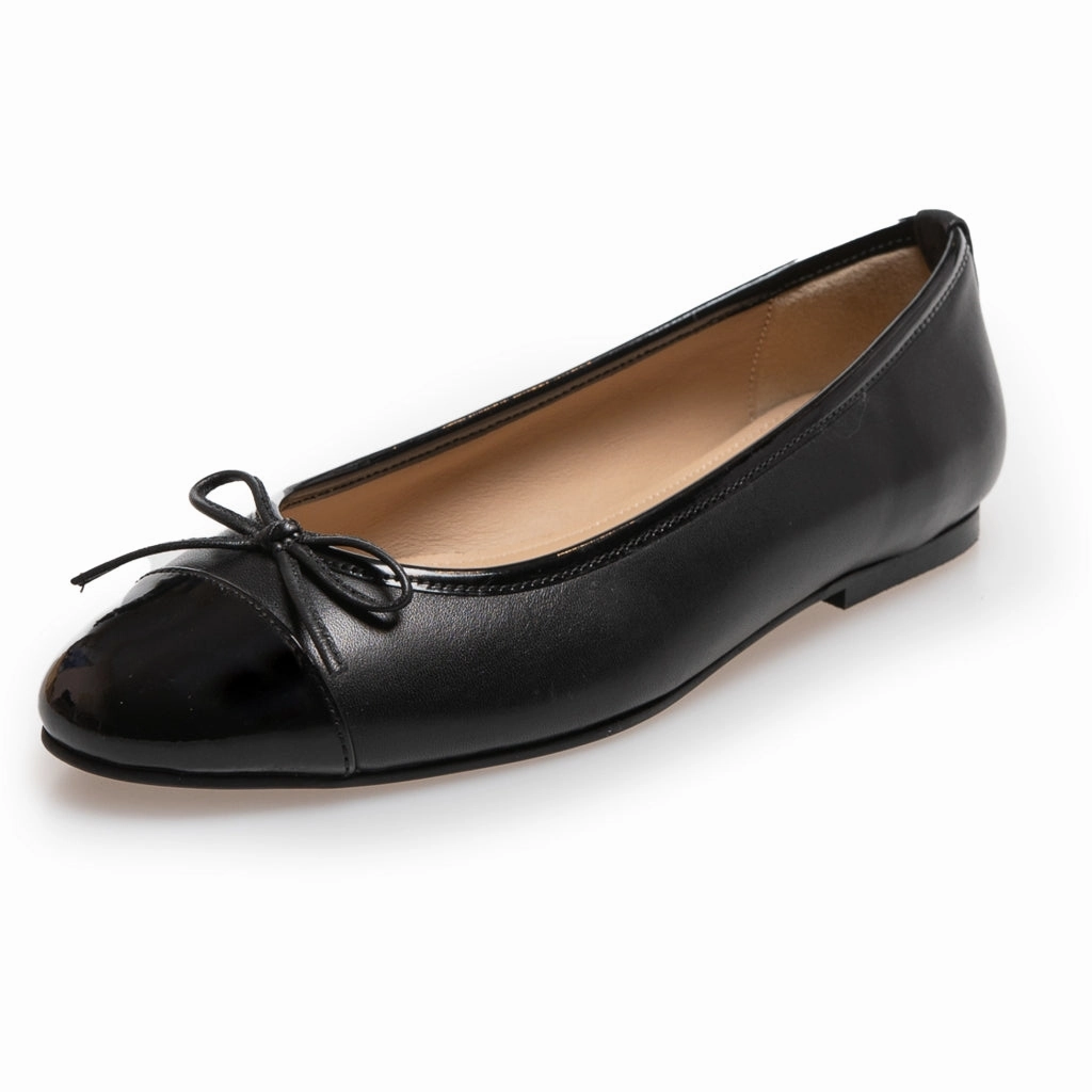 LIKE MOVING - PATENT TOE - Black patent