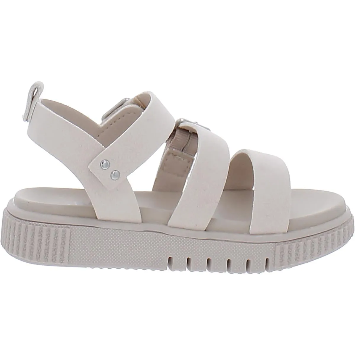 Lil Edenn  Girls Padded Insole Faux Leather Strappy Sandals