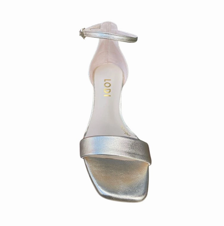 Locomi Gold Ankle Strap Sandal