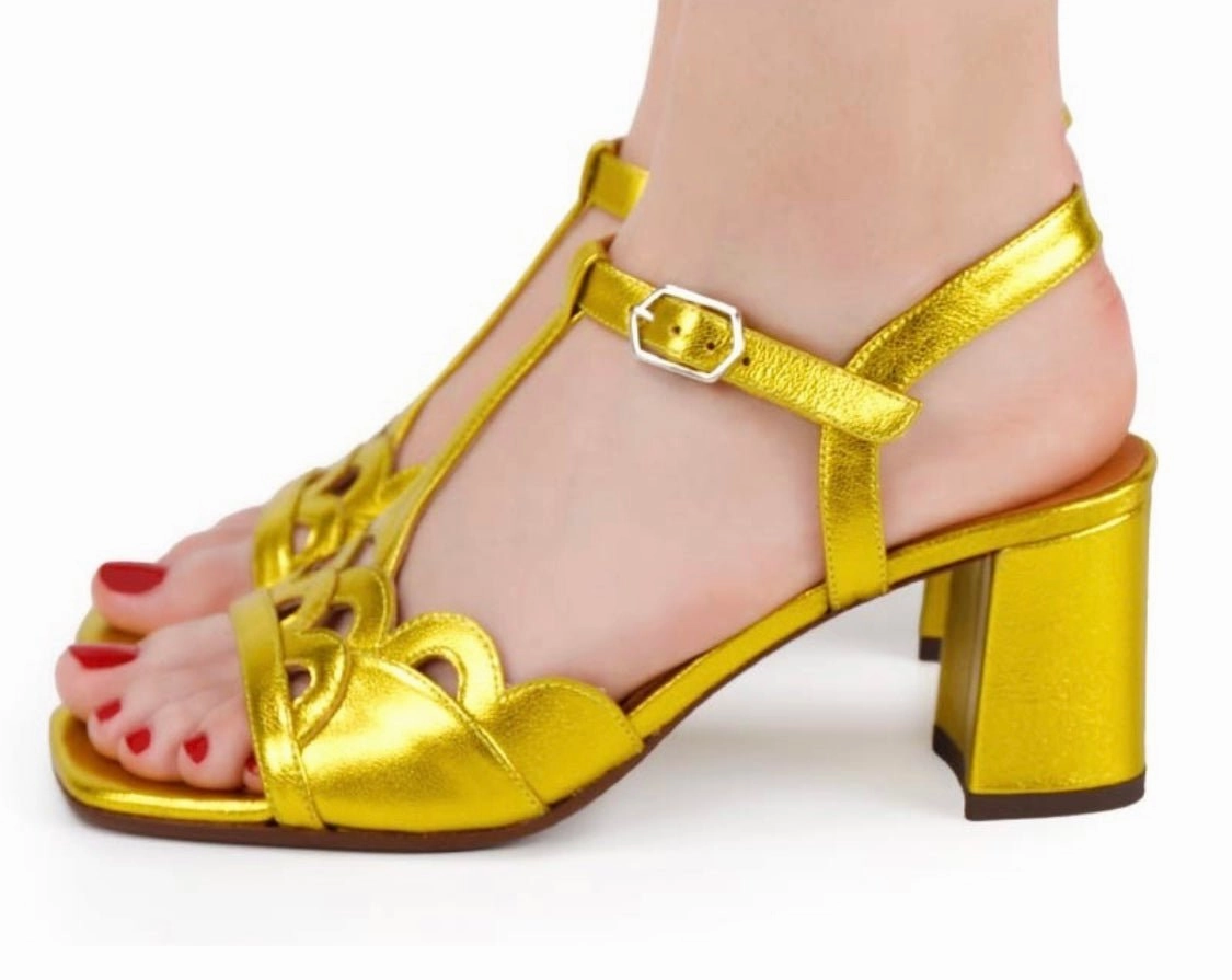 Loma Chartreuse T-Strap Sandal