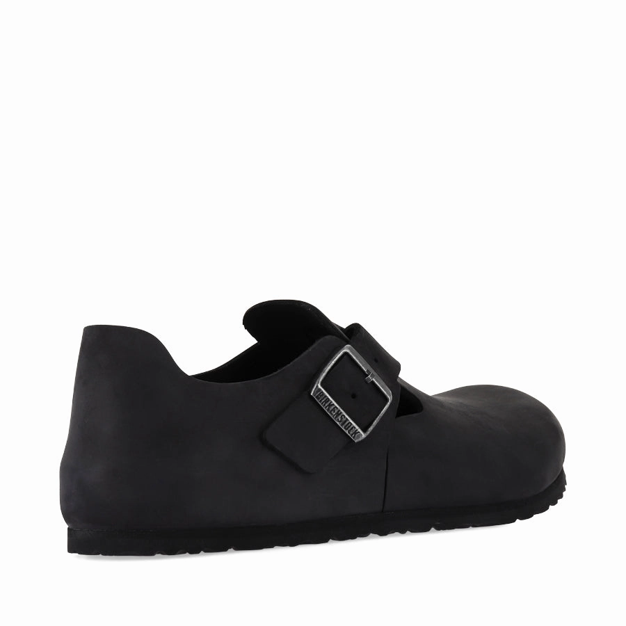 LONDON - BLACK OILED LEATHER