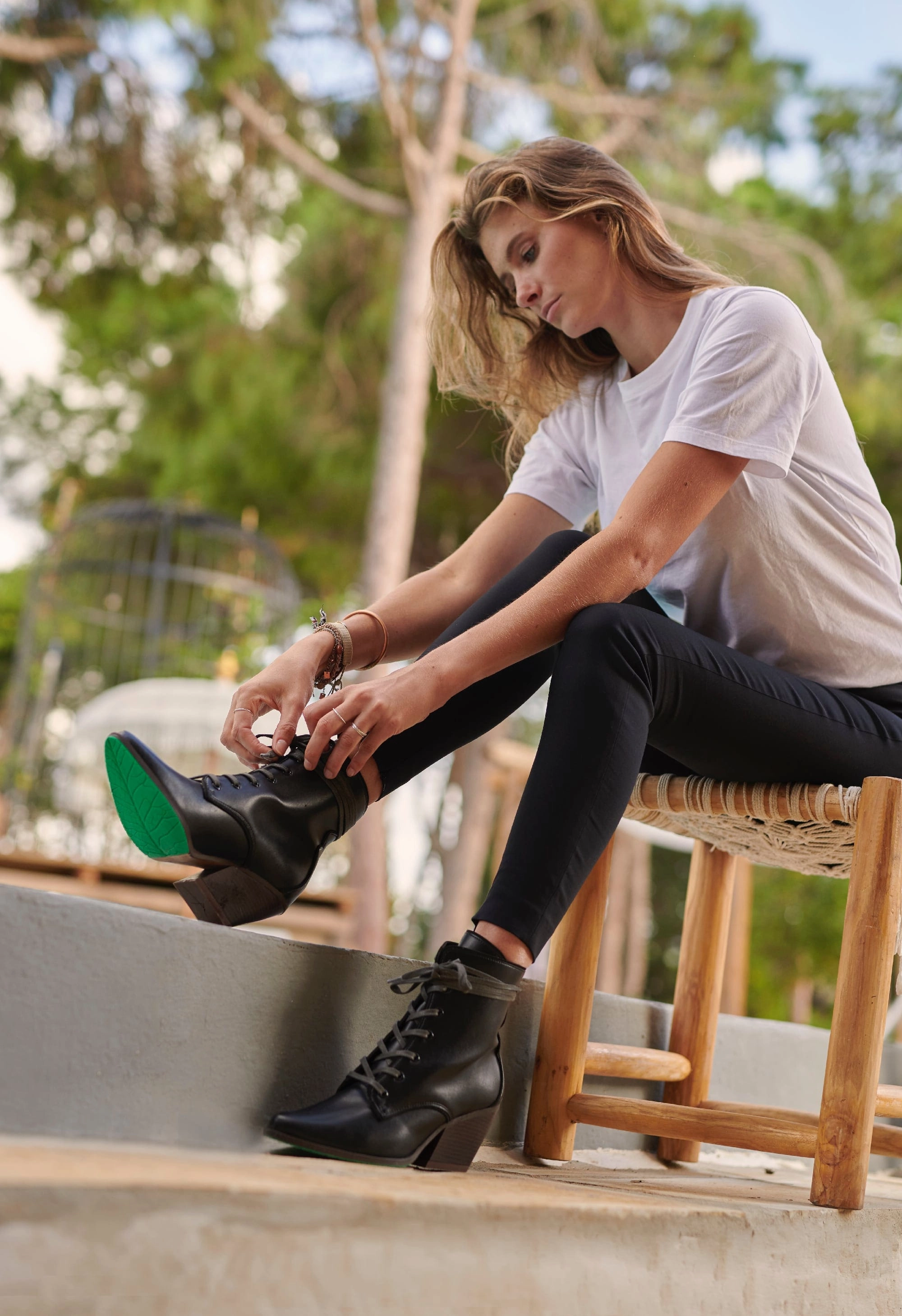 Lot AppleSkin Vegan Leather Cowboy Boots | Black