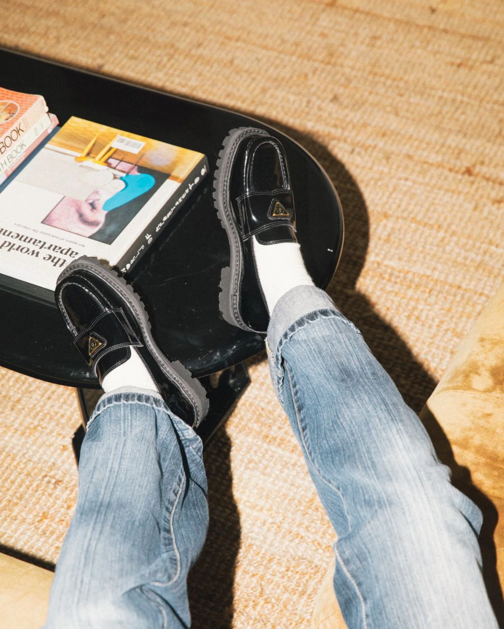 Lulie Patent Loafer in Black from Nskin
