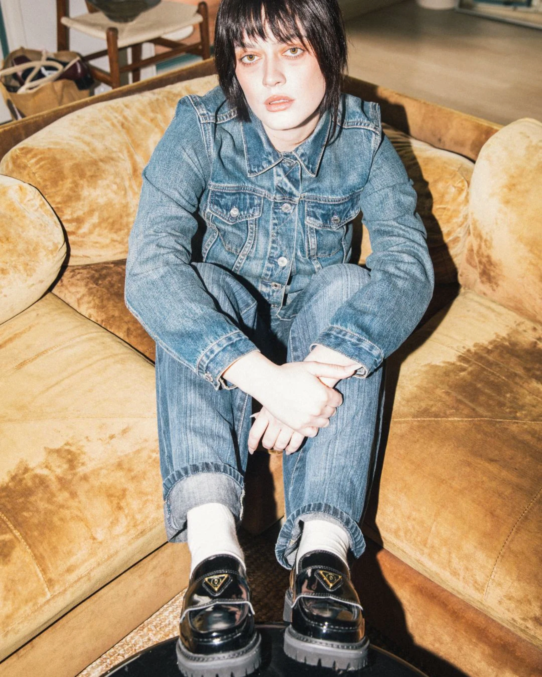 Lulie Patent Loafer in Black from Nskin