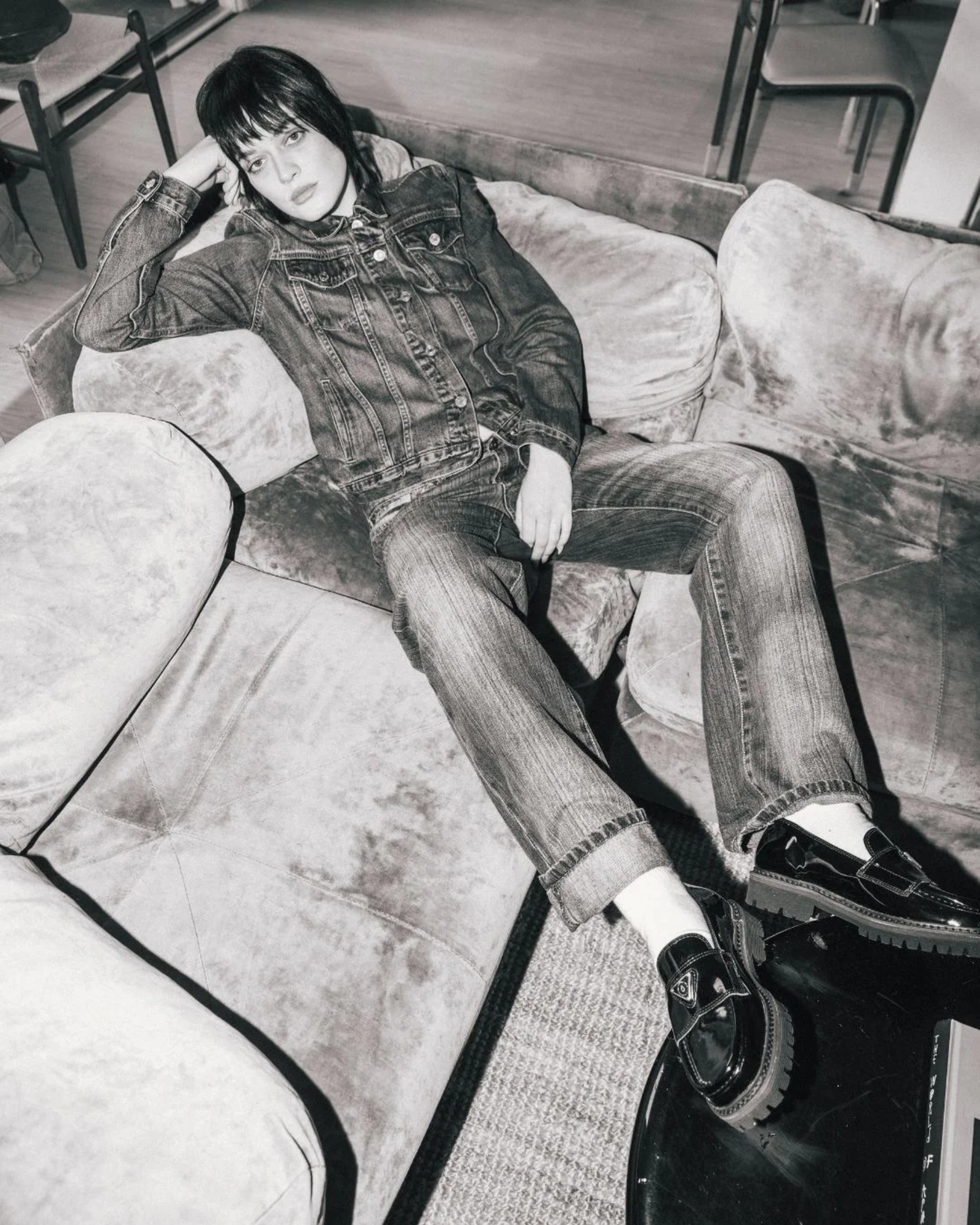 Lulie Patent Loafer in Black from Nskin