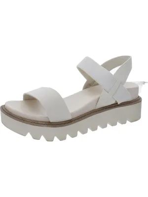 Mabrey Girls Faux Leather Open Toe Ankle Strap