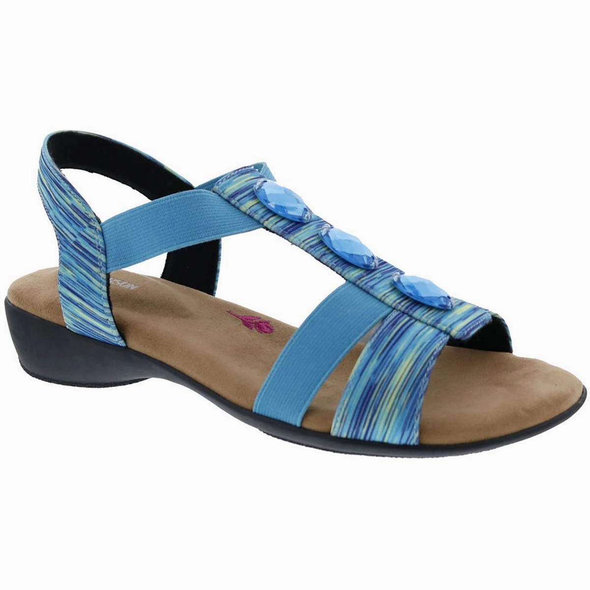 Mackenzie Womens Embellished Slip On Slingback Sandals