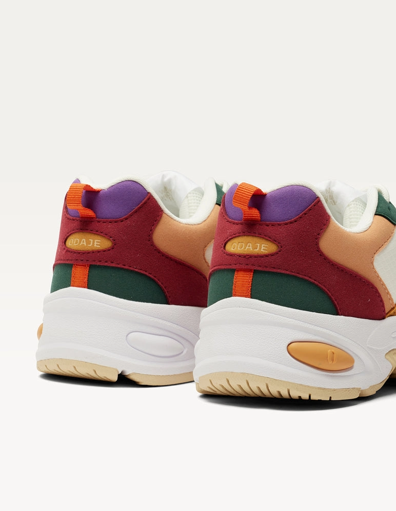 Mae Sneaker in Peach White from Odaje