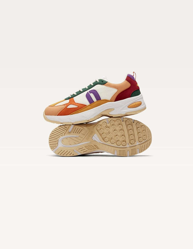 Mae Sneaker in Peach White from Odaje