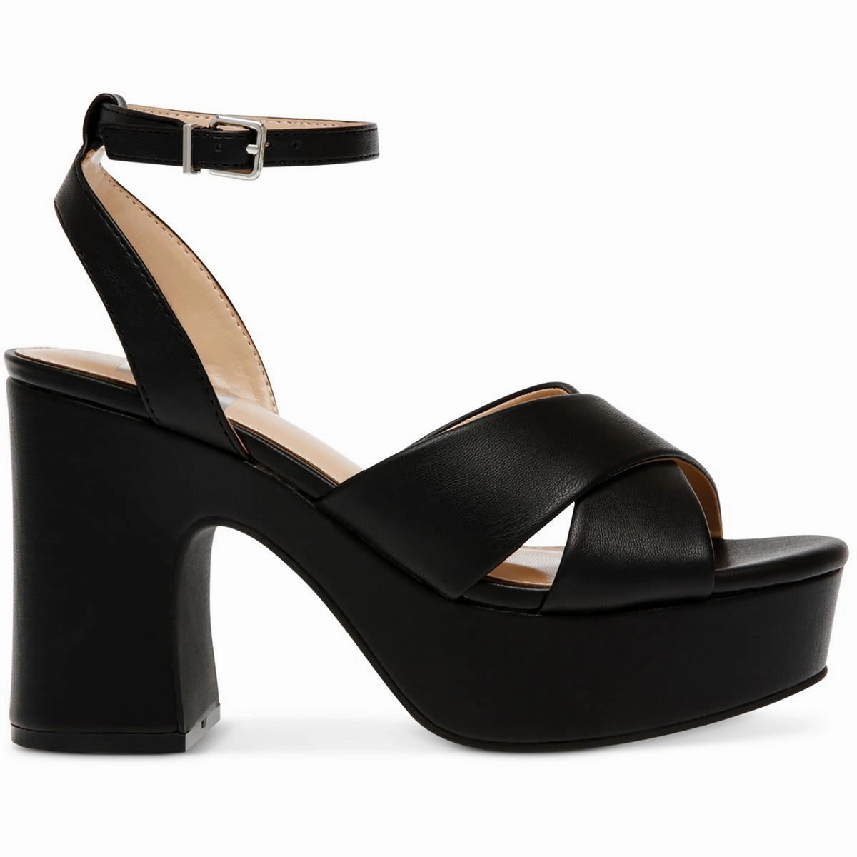 Maggie Womens Cork Ankle Strap Platform Sandals