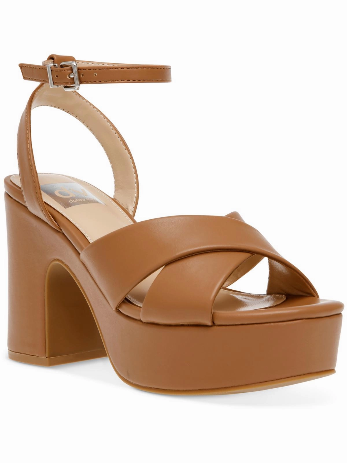 Maggie Womens Cork Ankle Strap Platform Sandals