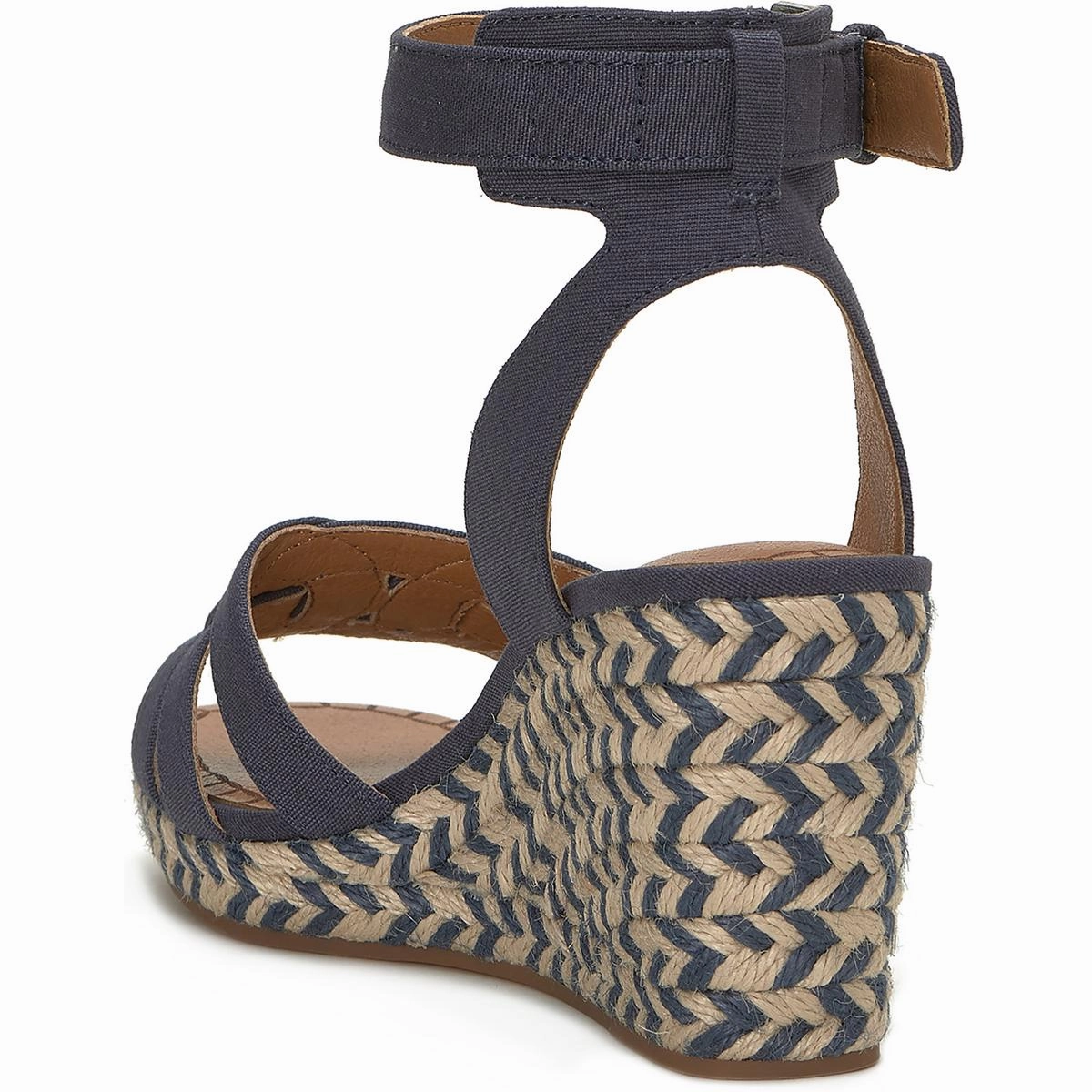 Maleigh Womens Ankle Strap Open Toe Wedge Sandals