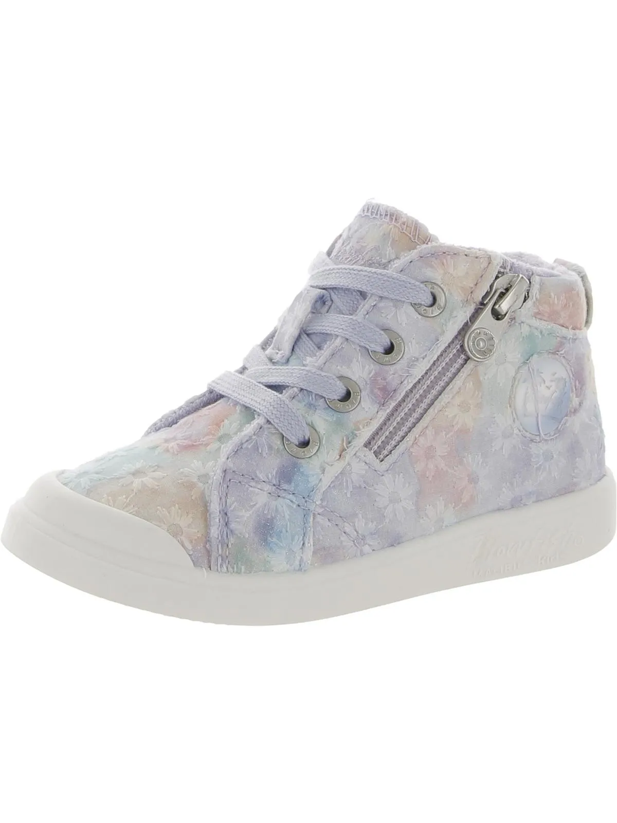 Malibu Kids Girls Zipper Canvas Athletic and Training Shoes