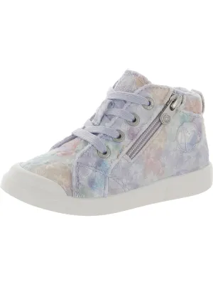 Malibu Kids Girls Zipper Canvas Athletic and Training Shoes
