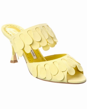 Manolo Blahnik Kelna 70 Suede Sandal
