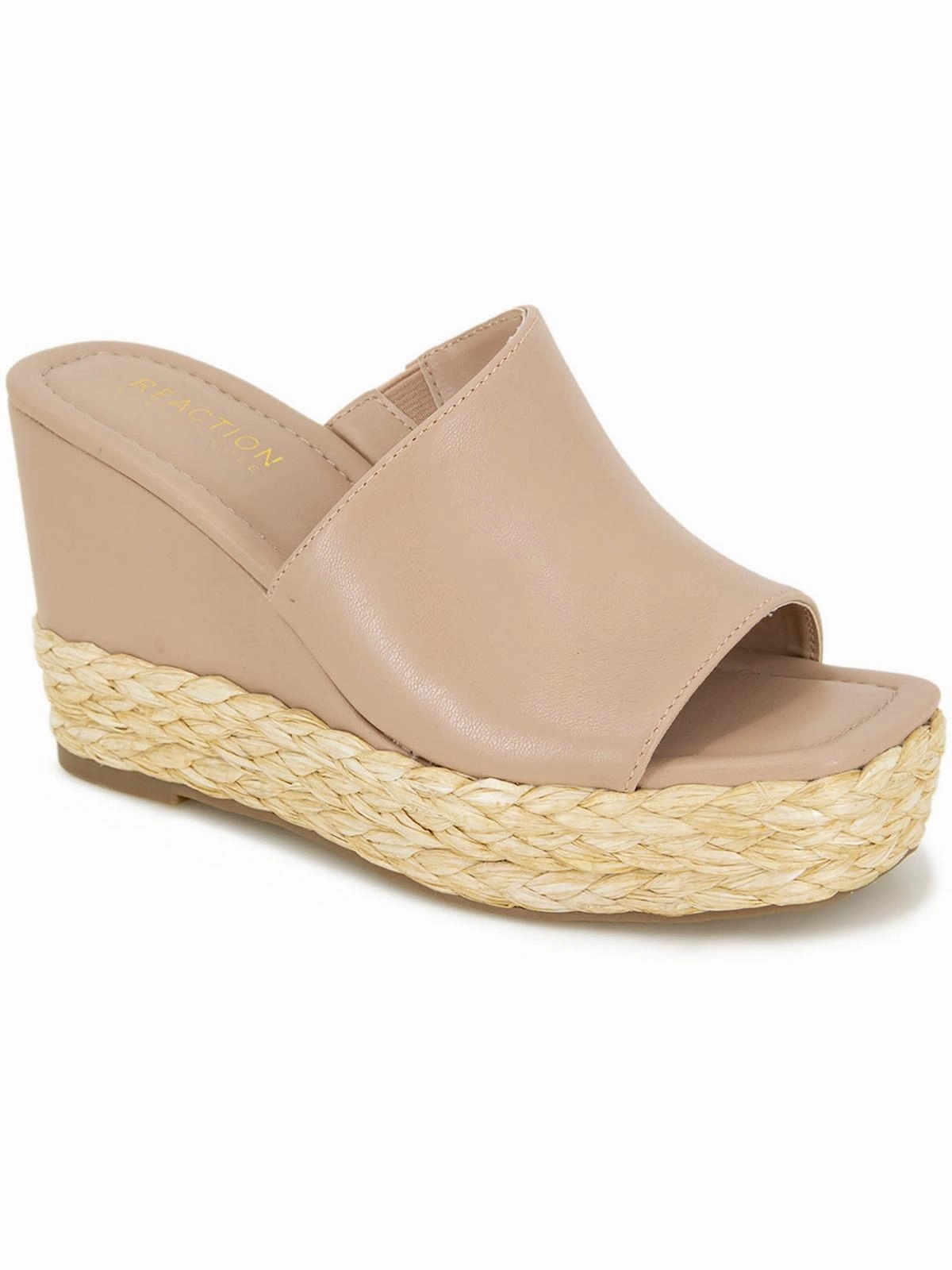 Maria Mule Womens Faux Leather Slide Sandals
