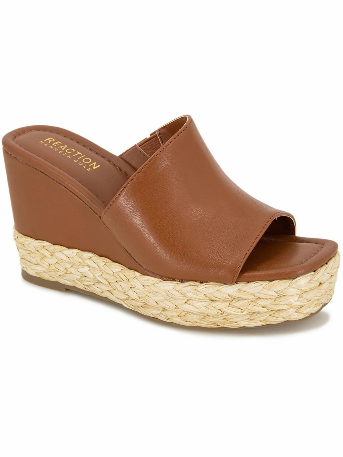 Maria Mule Womens Faux Leather Slide Sandals