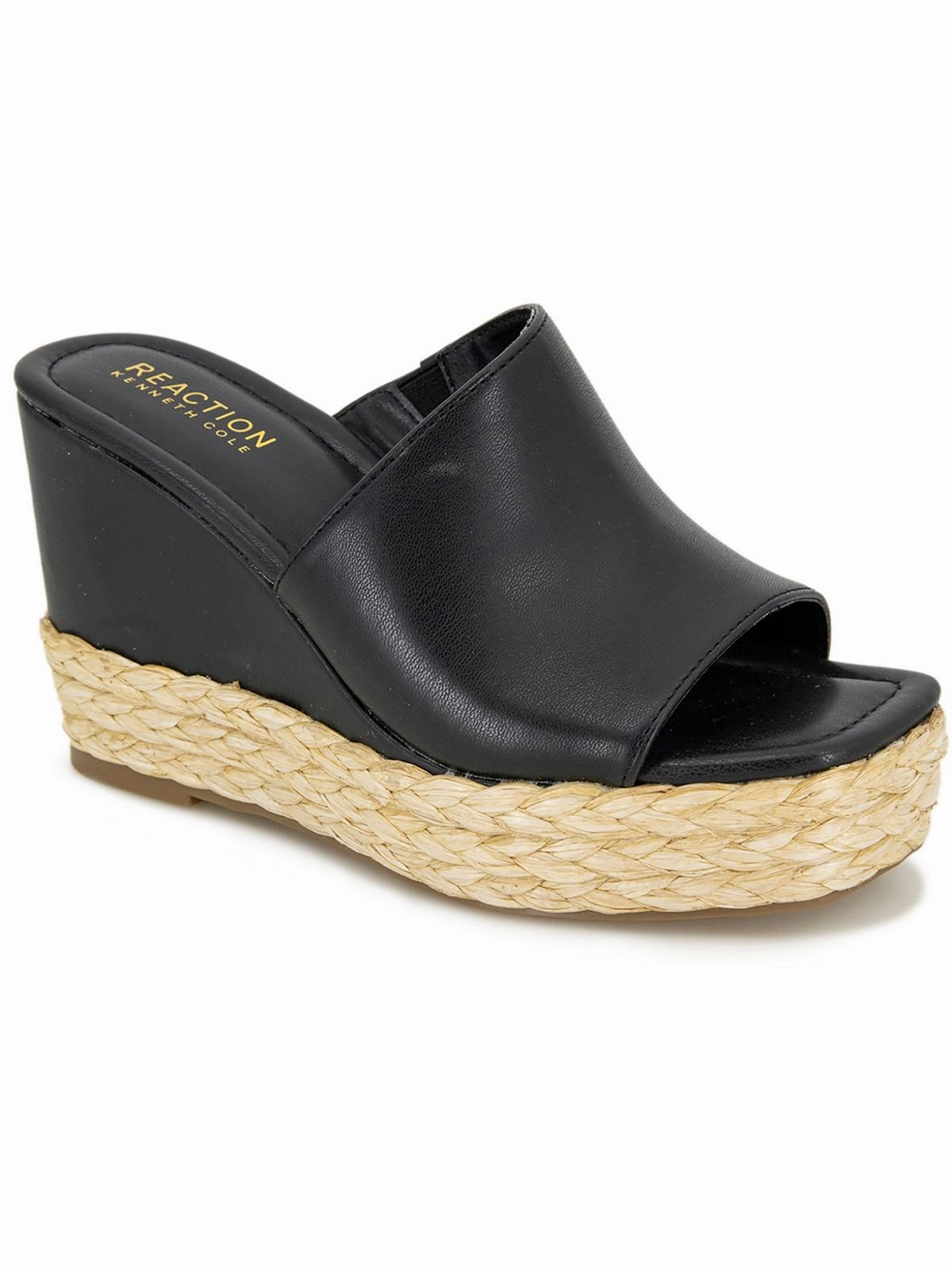 Maria Mule Womens Faux Leather Slide Sandals