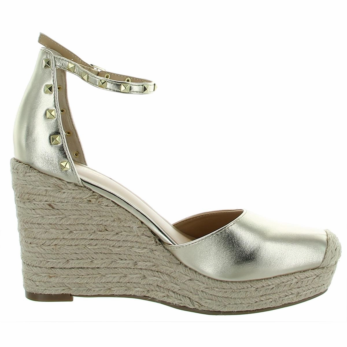 Masin Womens Studded Platform Espadrilles
