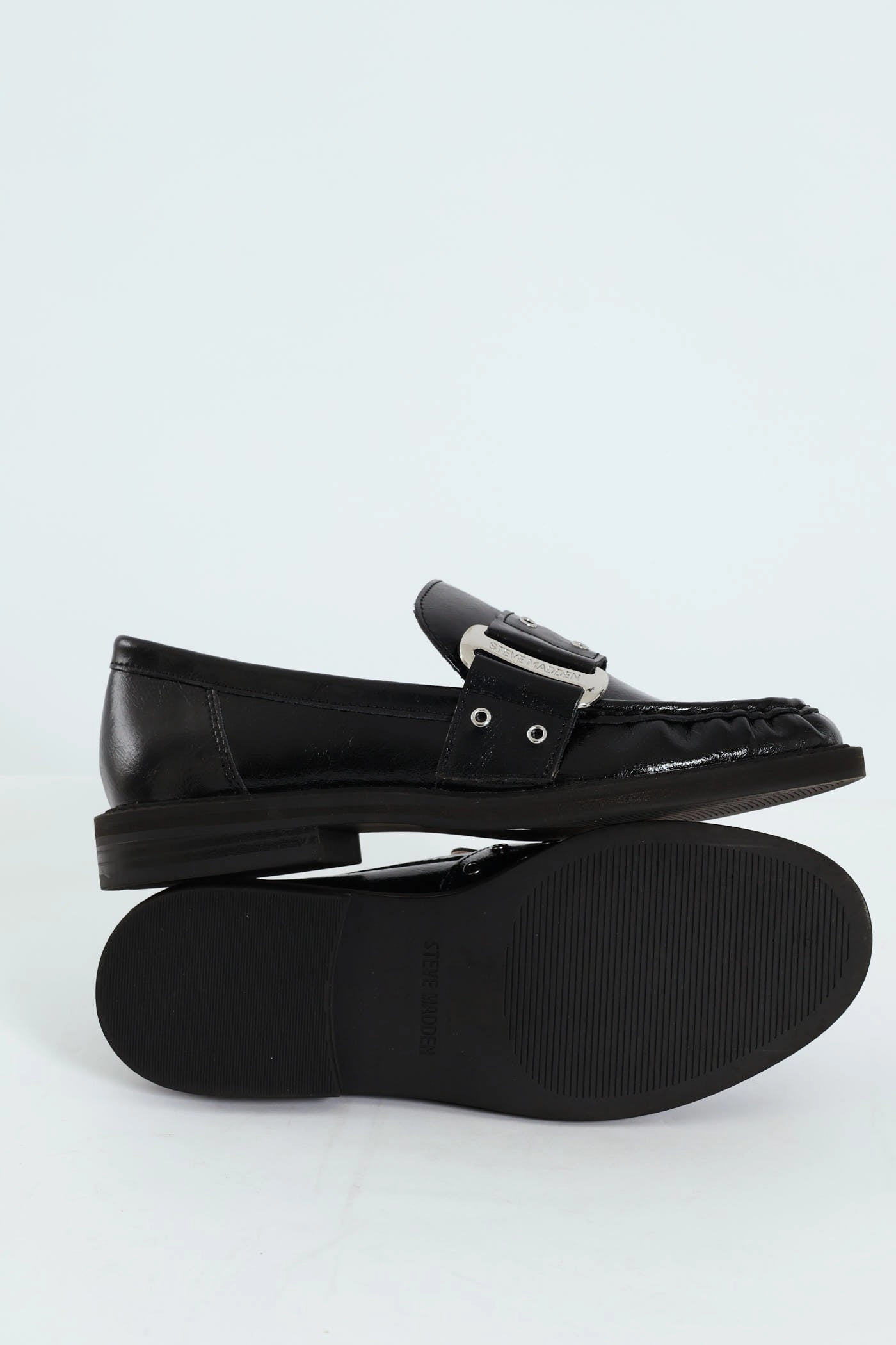Max Track Buckle Loafer - Black