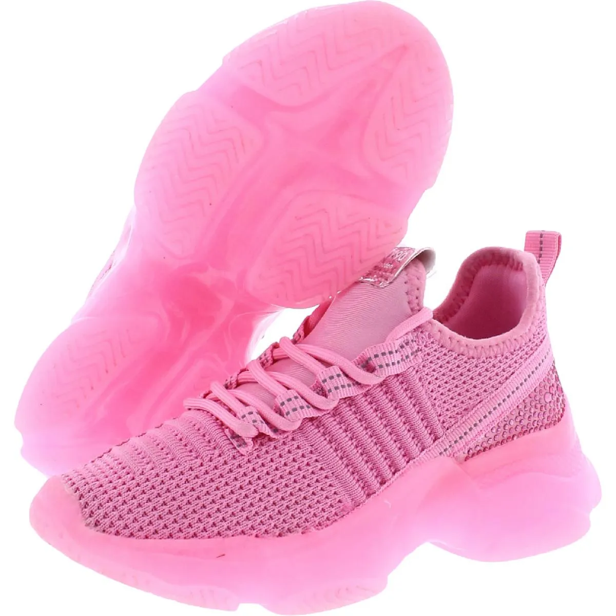Maxima Girls Glitter Lace Up Casual and Fashion Sneakers