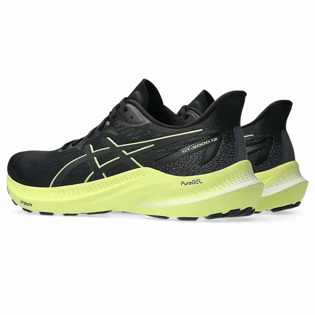 Men's Asics GT-2000 12 Black/Glow Yellow