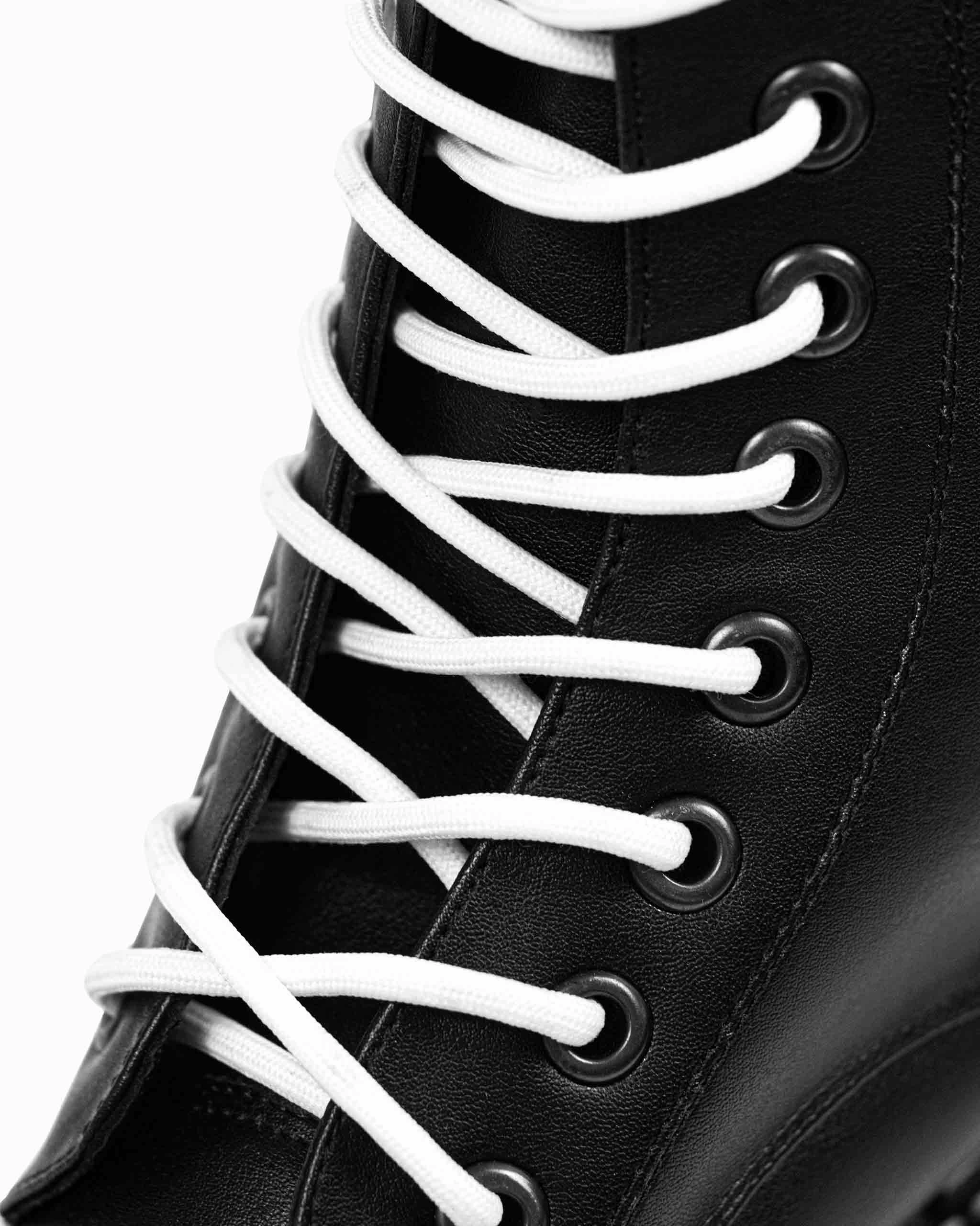 Men's Combat Workers Desserto Cactus Leather Vegan Boots | Black