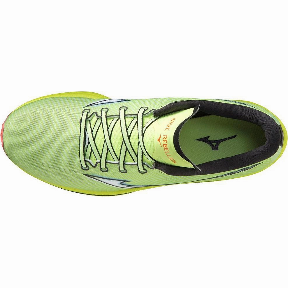Men's Mizuno WAVE REBELLION Neo Lime