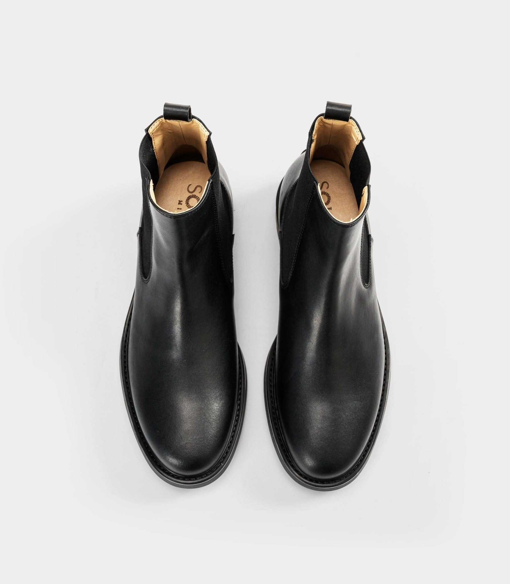 Men's Vegan Leather Chelsea Boots | Black