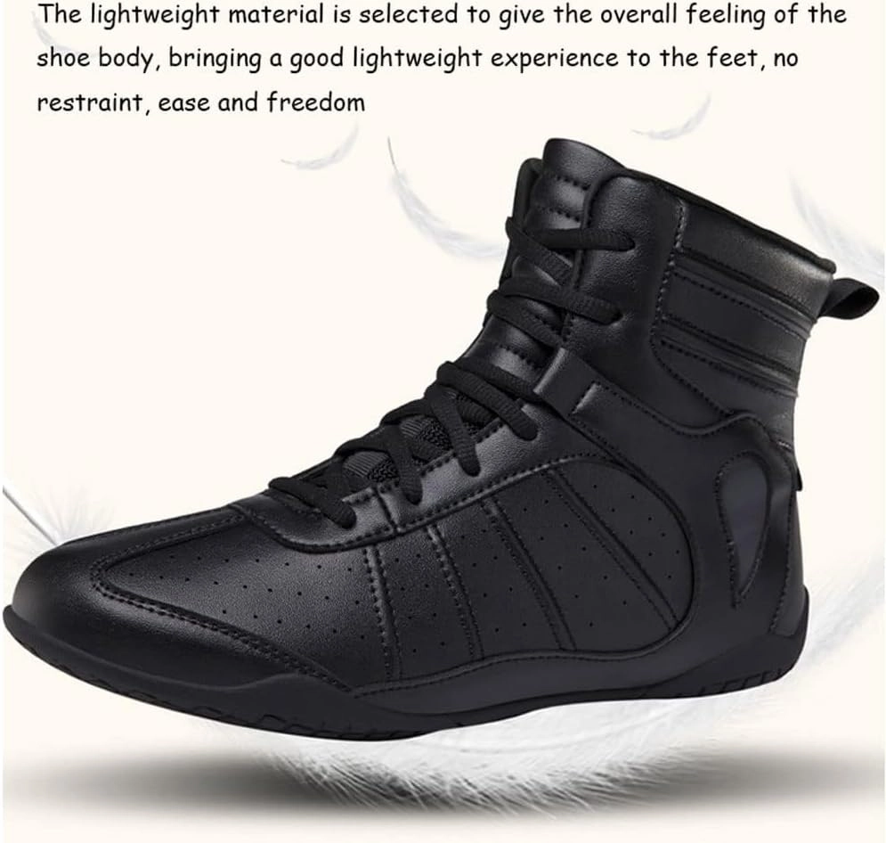 Men's Women's Boxing Shoes Wrestling Shoes Fitness Training Boxing Boots Boxing Footwear aldult Children Boxing Shoes Boxing Sports Fitness Shoes Non-Slip Martial Arts Shoes Training Shoes,35-46 EU