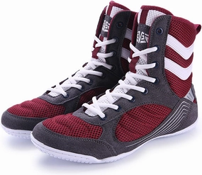 Men's women's Professional Boxing Shoes,Wrestling Boots, Teenagers Muay Thai Kickboxing Sparring Sanda High Top Mesh Boxing Shoes indoor fitness Training Sport Sneakers Breathable non-slip,36-46 EU