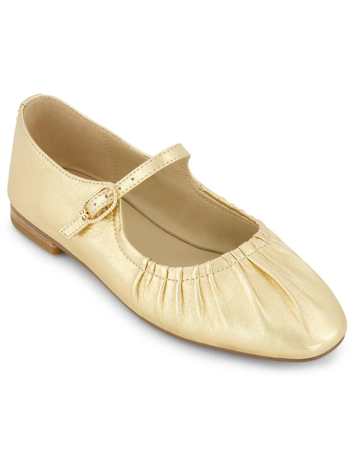 Micah Kids Girls Leather Slip On Mary Janes