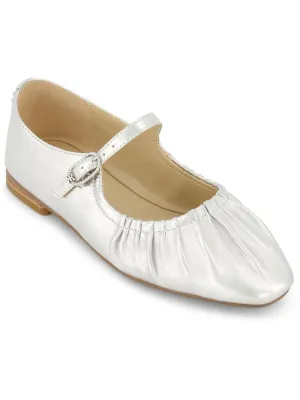 Micah Kids Girls Leather Slip On Mary Janes