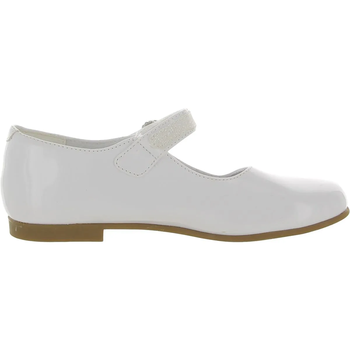 Millie Girls Embellished Faux Leather Ballet Flats
