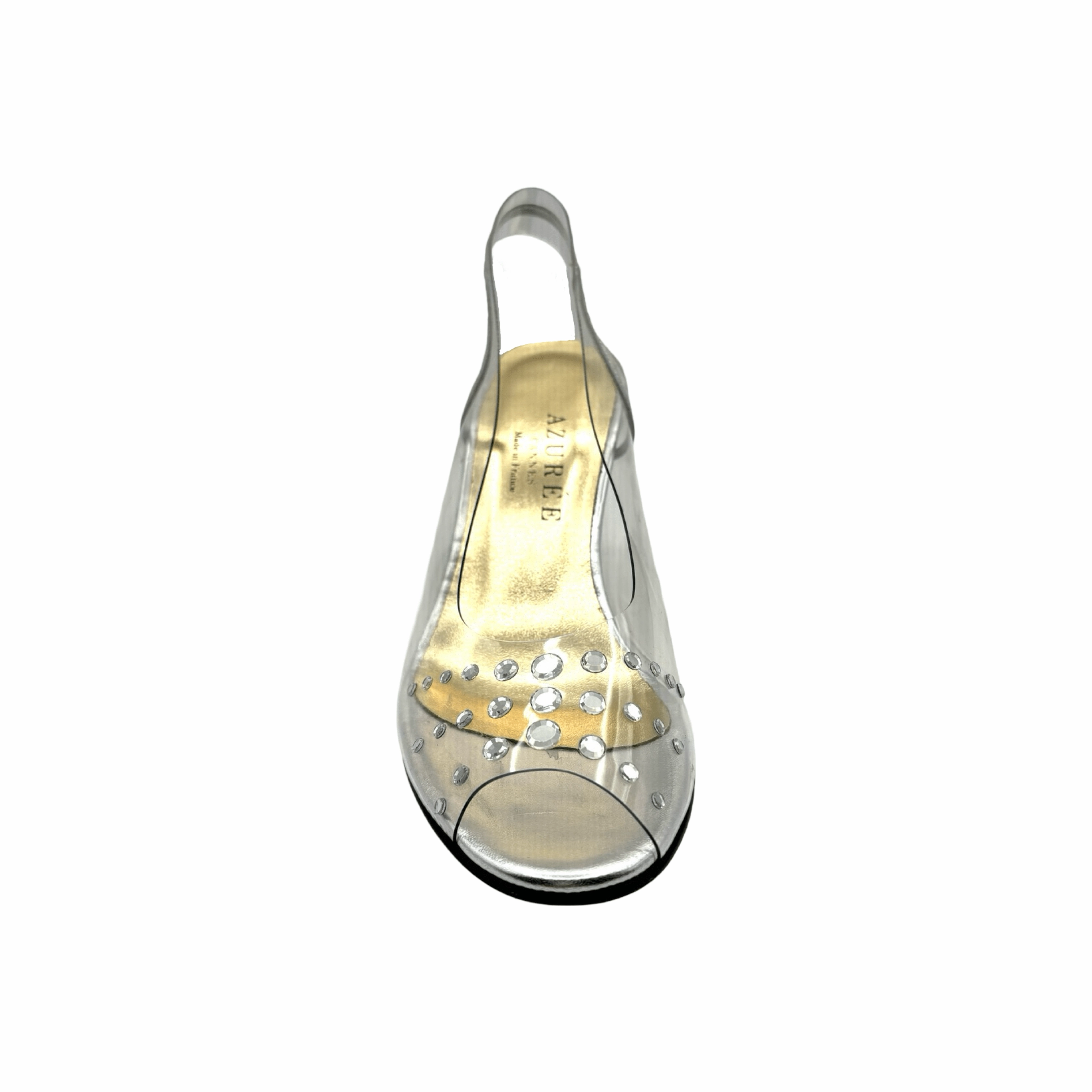Mirga Sliver Crystal Sling Back
