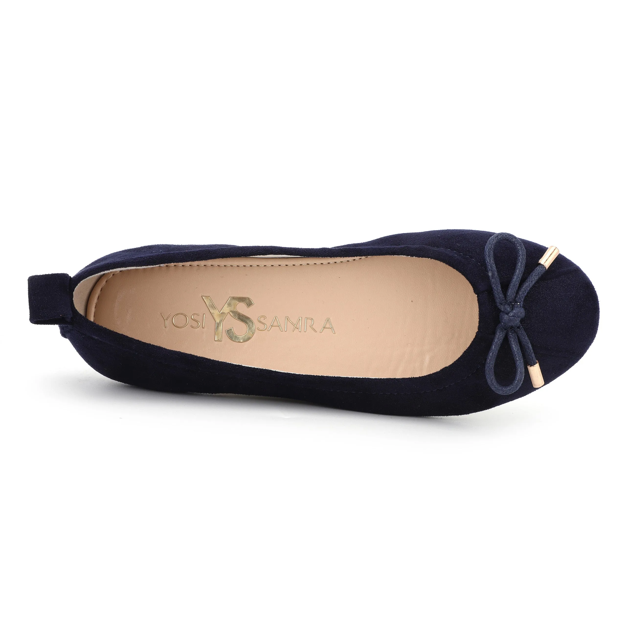 Miss Sheila Ballet Flat in Midnight Blue - Kids