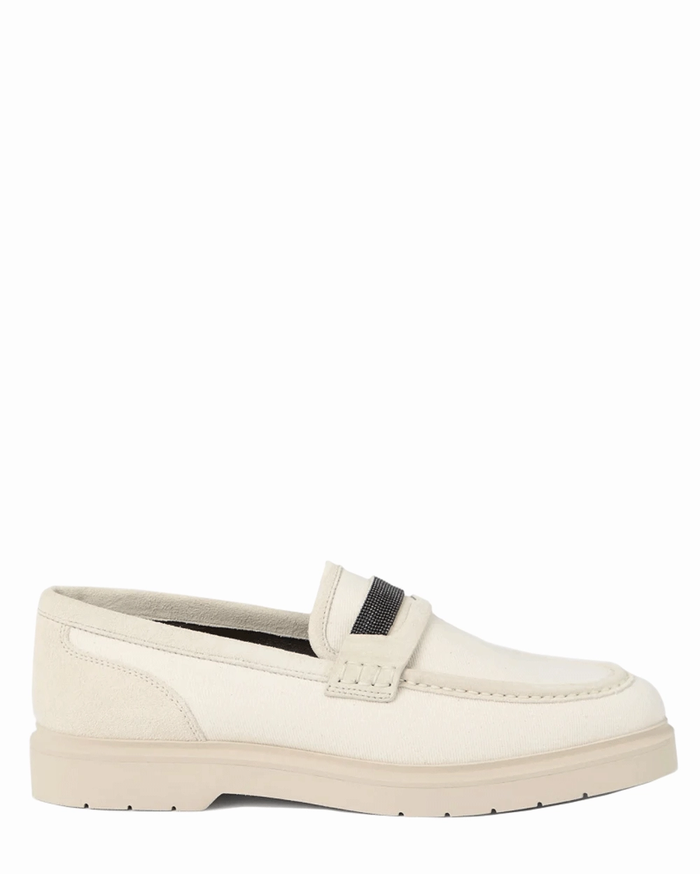 Monili Penny Loafers in Ecru