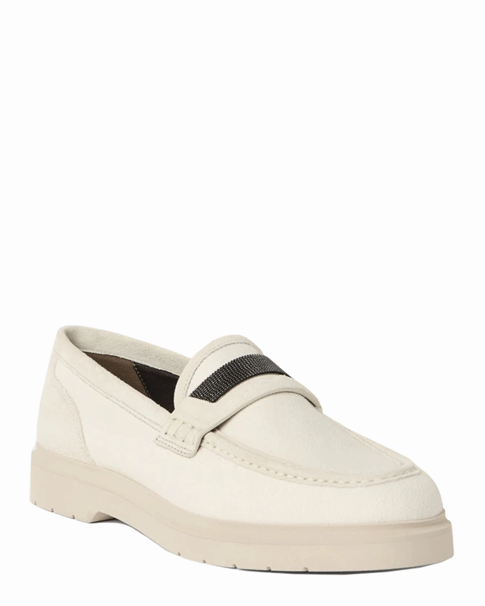 Monili Penny Loafers in Ecru
