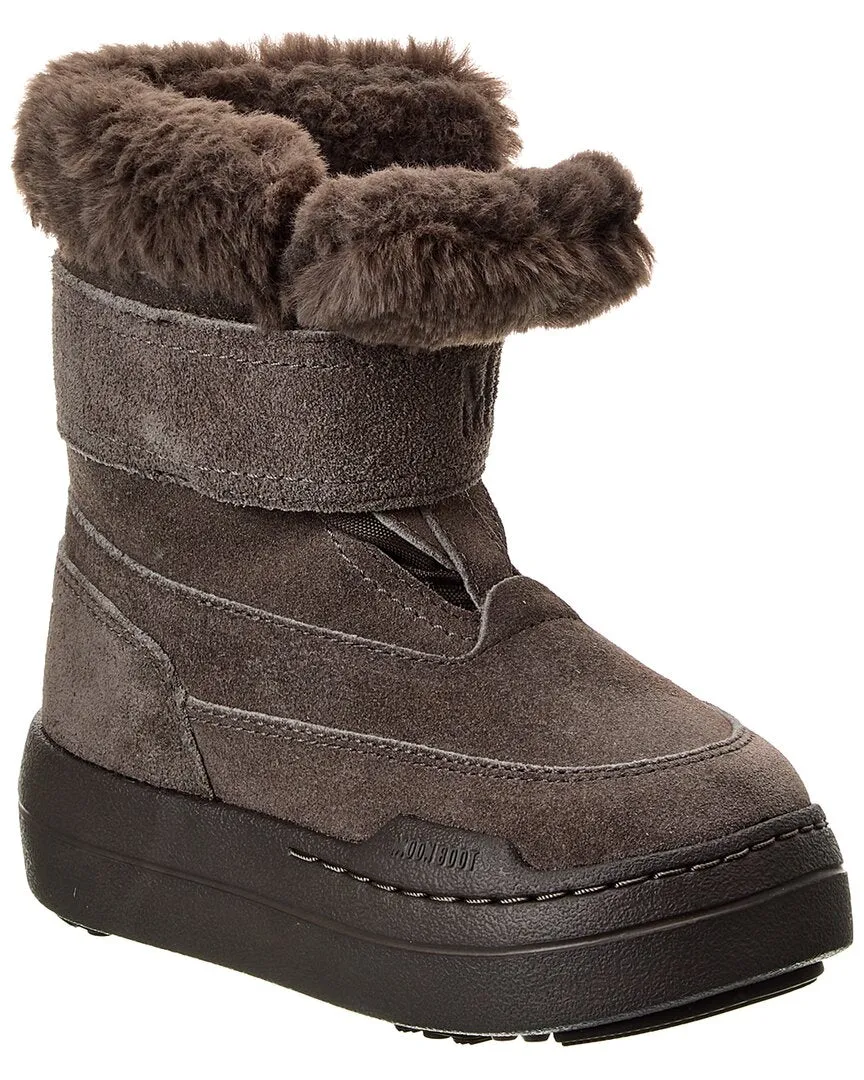 Moon Boot Jr Park Strap Suede Boot