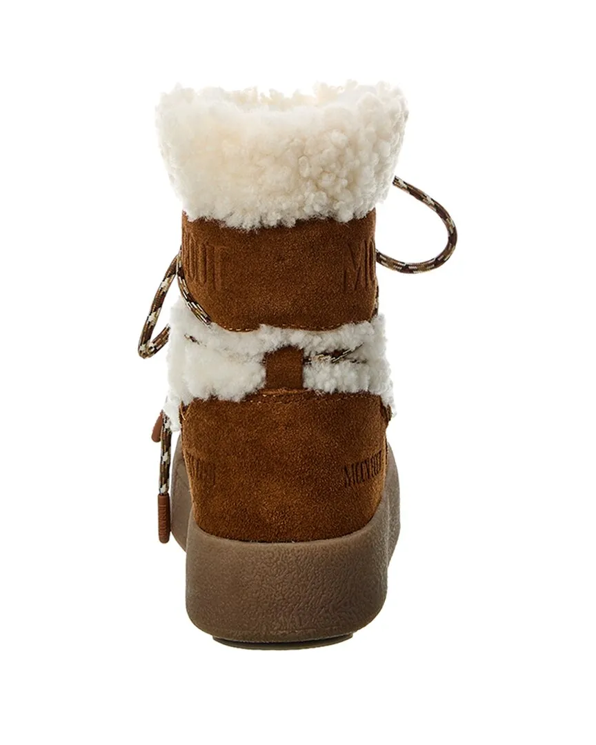 Moon Boot JTrack Suede & Shearling Boot