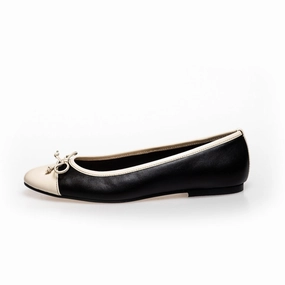 MY OWN BALLERINAS - BLACK/CREAM